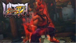 Ultra Street Fighter IV - Evil Ryu vs. Akuma (boss fight) | PS3 Gameplay