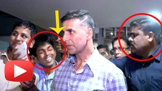 Akshay Kumar's Bodyguard Punches A Fan