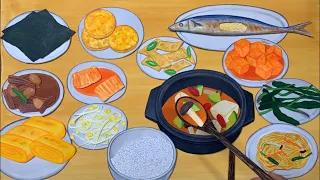 Stopmotion Korean Home Made Food 집밥 스톱모션!