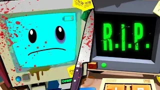 THE SAD SECRET THAT MADE TEMP BOT MURDER (so sad... )| Job Simulator VR Infinite Overtime HTC Vive)