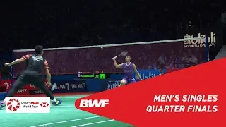 QF | MS | CHOU Tien Chen (TPE) [4] vs. Jonatan CHRISTIE (INA) [6] | BWF 2019