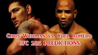 UFC 205 Chris Weidman vs. Yoel Romero Predictions