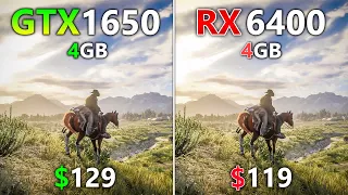 GTX 1650 vs RX 6400 (PCIE 4.0) - Test in 18 Games