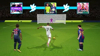 PES 2021 Mobile vs DLS 21 vs FIFA Mobile 21 | Realistic Penalty