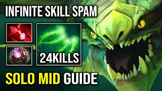 How to Solo Mid Viper in 7.32e with Infinite Skill Spam Octarine + Bloodstone Dota 2