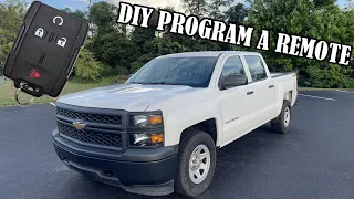 Key Fob Programming GM Silverado Sierra 2014 - 2019+