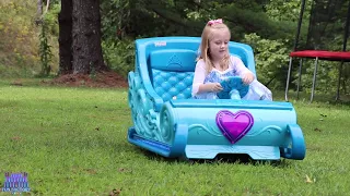 Disney Frozen 2 Sleigh Ride On Power Wheels 12V Princess Carriage Ride-On Car