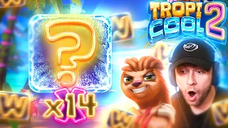 I FINALLY tried TROPICOOL 2 & it has INSANE POTENTIAL!!... MASSIVE WILD TUMBLES!! (Bonus Buys)