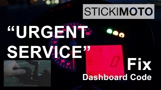 "Urgent Service": Fehler auslesen und löschen bei der Aprilia Tuono V4 RSV4, Diagnose Dashboard Code