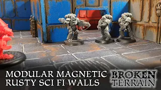 Modular Magnetic Rusty Scifi Walls
