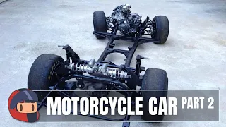 Part 2 - Motorcycle Powered Car - How and Why: Fuel System, Exhaust, Intake, and Controls