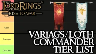 Lotr: Rise to War 🔴 Best Commanders for Variags and Lothlórien (Tier List)
