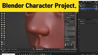 make nose | #6 Blender 3d character modeling | sculpting