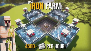 Minecraft's BEST IRON FARM 1.20.2 - NEW UPDATE - 70+ Stacks PER HOUR!