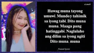 BINI - Huwag Muna Tayong Umuwi Lyrics (Framed)