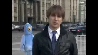 «Птица счастья» сорвала эфир  журналисту 5 канала в Москве