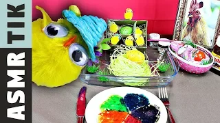 Kluna Tik Parody!! Cute BABY CHICKS! Eating Real Food for ASMR EASTER Dinner!