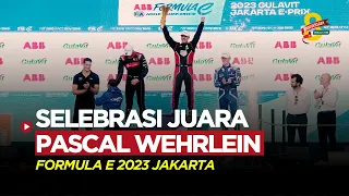 Selebrasi Pascal Wehrlein, Usai Raih Juara Formula E 2023 Jakarta!