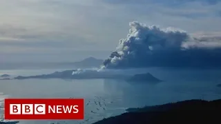 Taal volcano: Lava spews as 'hazardous eruption' feared - BBC News