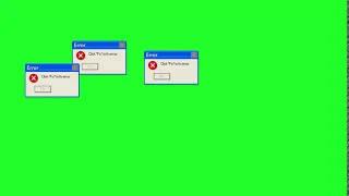 WINDOWS ULTRA error green screen (футаж) (на английском)