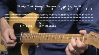 "Honky Tonk Women" by The Rolling Stones : 365 Riffs For Beginning Guitar !!