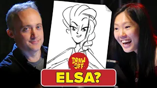 Animators Vs. Cartoonists Draw Disney Princesses From Memory • Draw-Off