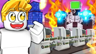 「新馬桶人塔防」！我把科學家攝影機人升級到最強！結果！？【Roblox 機械方塊】