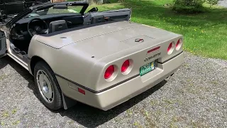 1987 Corvette opened up walk around.