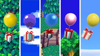 Evolution of Balloon Presents in Animal Crossing (2001 - 2023)