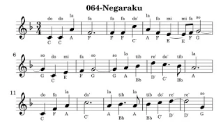 064-Negaraku music sheet