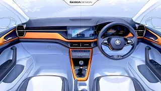 NEW Skoda KUSHAQ 2021 - interior & exterior sketches (PREVIEW & release date)
