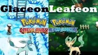 Pokemon Omega Ruby and Alpha Sapphire HOW TO GET/EVOLVE EEVEE TO GLACEON AND LEAFEON! + TM79