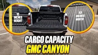 2023 GMC Canyon - True Cargo Capacity Given In Inches