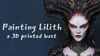 Painting a 3D printed Lilith bust – Diablo IV