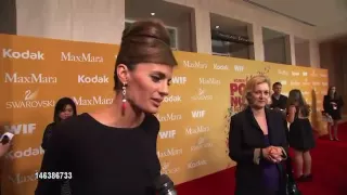 Stana Katic interview on the red carpet at the Women in Film Crystal + Lucy Awards