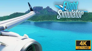 (4K) AWESOME A320neo Bora Bora Landing | Microsoft Flight Simulator 2020 | ULTRA REALISM