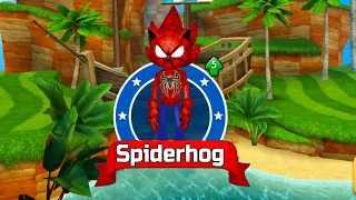 Sonic Dash - Spiderhog New Character Unlocked and Fully Upgraded MOD - All 60 Characters Unlocked