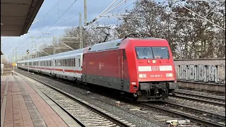 4K Aufnahmen vom 29. Dezember 2023 aus Hannover-Vinnhorst (Metronom, S-Bahn Hannover, ICEs, ICs)