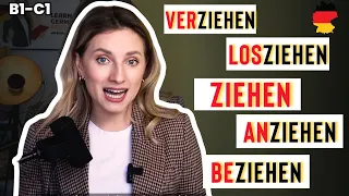 7 VERBEN mit ZIEHEN - WORTSCHATZ verbessern 🇩🇪  | B1| B2 | C1|  +gratis PDF📚 - Learn German Fast