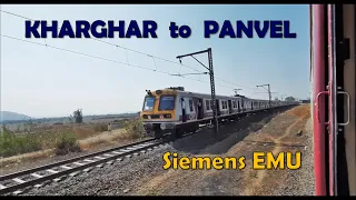 KHARGHAR to PANVEL - Siemens EMU Ride on the Harbour Line in Navi Mumbai