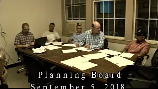 3553 1 Planning Board Meeting 9 5 18