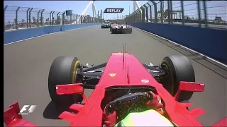 F1 2012 Europe Kobayashi Crashes Into Massa