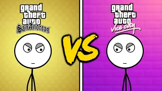 GTA Vice City Gamers VS GTA San Andreas Gamers