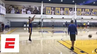 Stephen Curry gets up shots in practice ahead of Warriors-Pelicans second-round series | ESPN