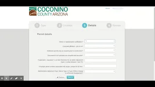 Getting Started in the Online Portal Tutorial - Coconino County Community Development