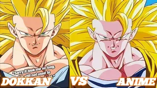 ANIME VS DOKKAN!! NEW AGL ANGEL SSJ3 GOKU Side By Side Anime References & Comparison