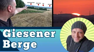 Giesener Berge im Sonnenuntergang - Wanderung Hügelgräber, Oberer Giesener Teich und Munitionsdepot