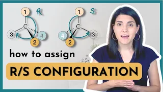 How to assign R and S configuration using the Cahn Ingold Prelog priority rules | stereochemistry