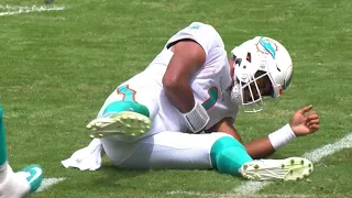 Tua Tagovailoa SACKED on 4th Down & Gets Carted off the Field | Bills vs Dolphins