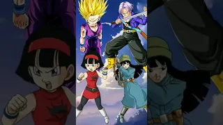 Gohan and videl vs trunks and mai //who are stronger #anime #dbs